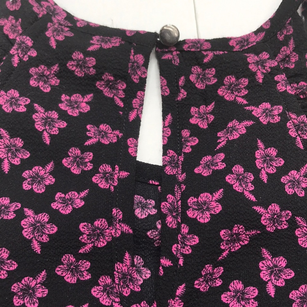Candies Pink and Black Racerback Tank Top XS - Picture 4 of 7